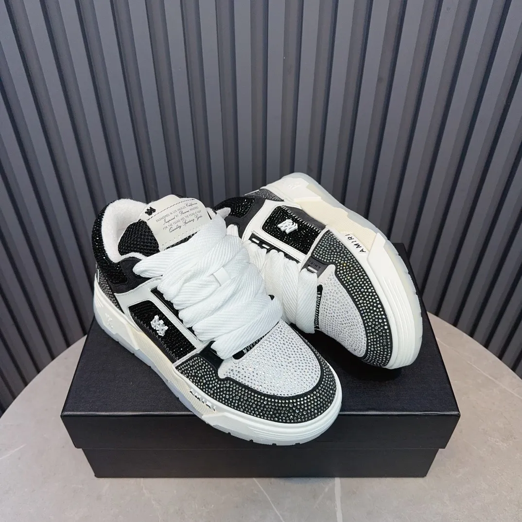 Men's shoes 💰760💰 AMIRI AMIRI fashion brand hot sale 🔥 Available all year round, couples 💑 Official website synchronization Imported fabrics 1⃣️ vs 1⃣️ replica, original factory special original sole, 35-45 (45. non-refundable)